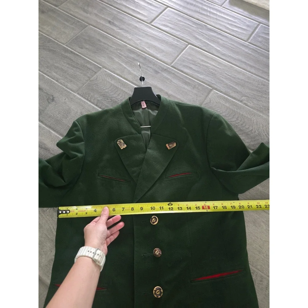 VTG LodenFrey Forest Green Pure Wool Tracten Austrian Jacket